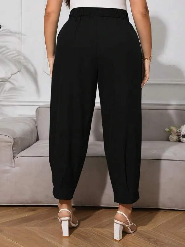 Calça De Alfaitaria Cintura Alta Plus Size - Brianna