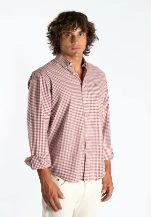 Camisa Cuadros New Granate