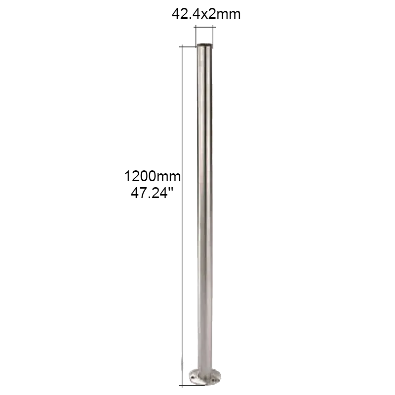 Inox® Newel Post With Flange