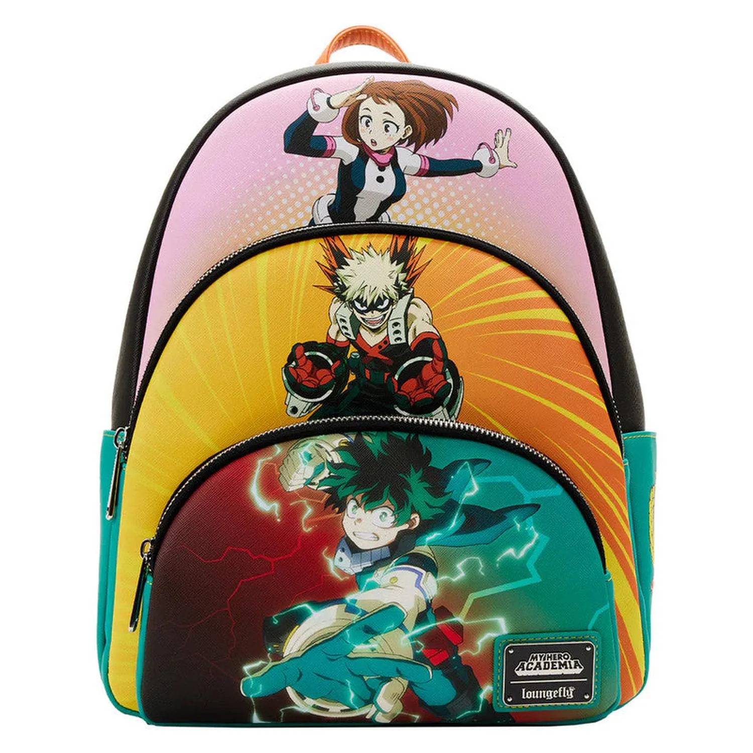 Loungefly Mini Backpack Triple Pocket Scene My Hero Academia By Kōhei Horikoshi - Limited Edition