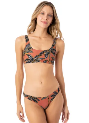 Maaji Phoenix Palm Guinea Sporty Bralette Bikini Top