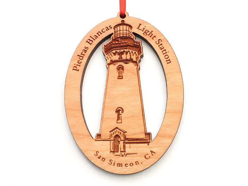 Piedras Blancas Light Station Oval Ornament