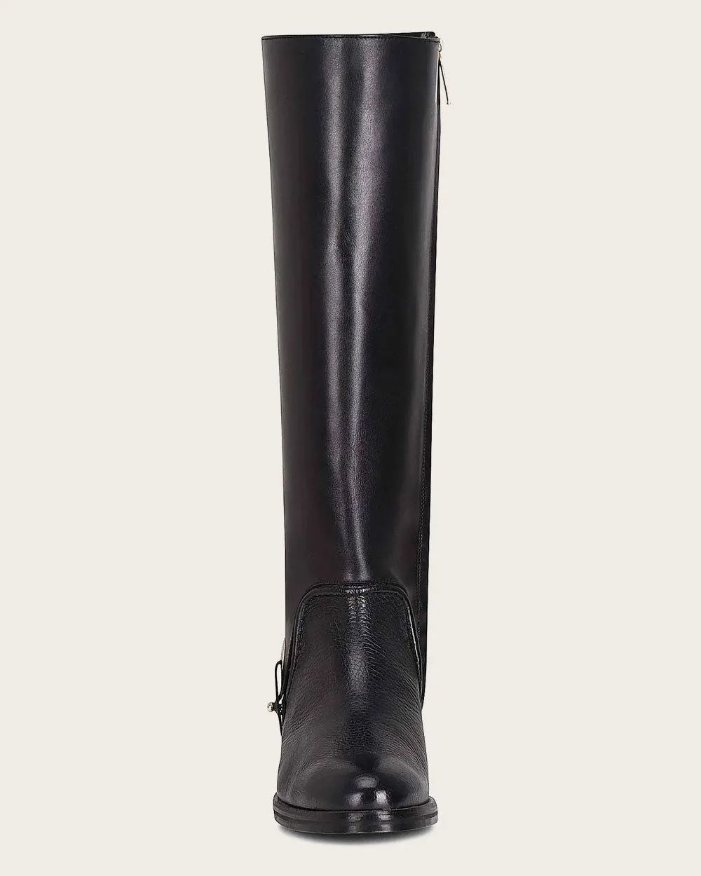 Riding style black deer boot