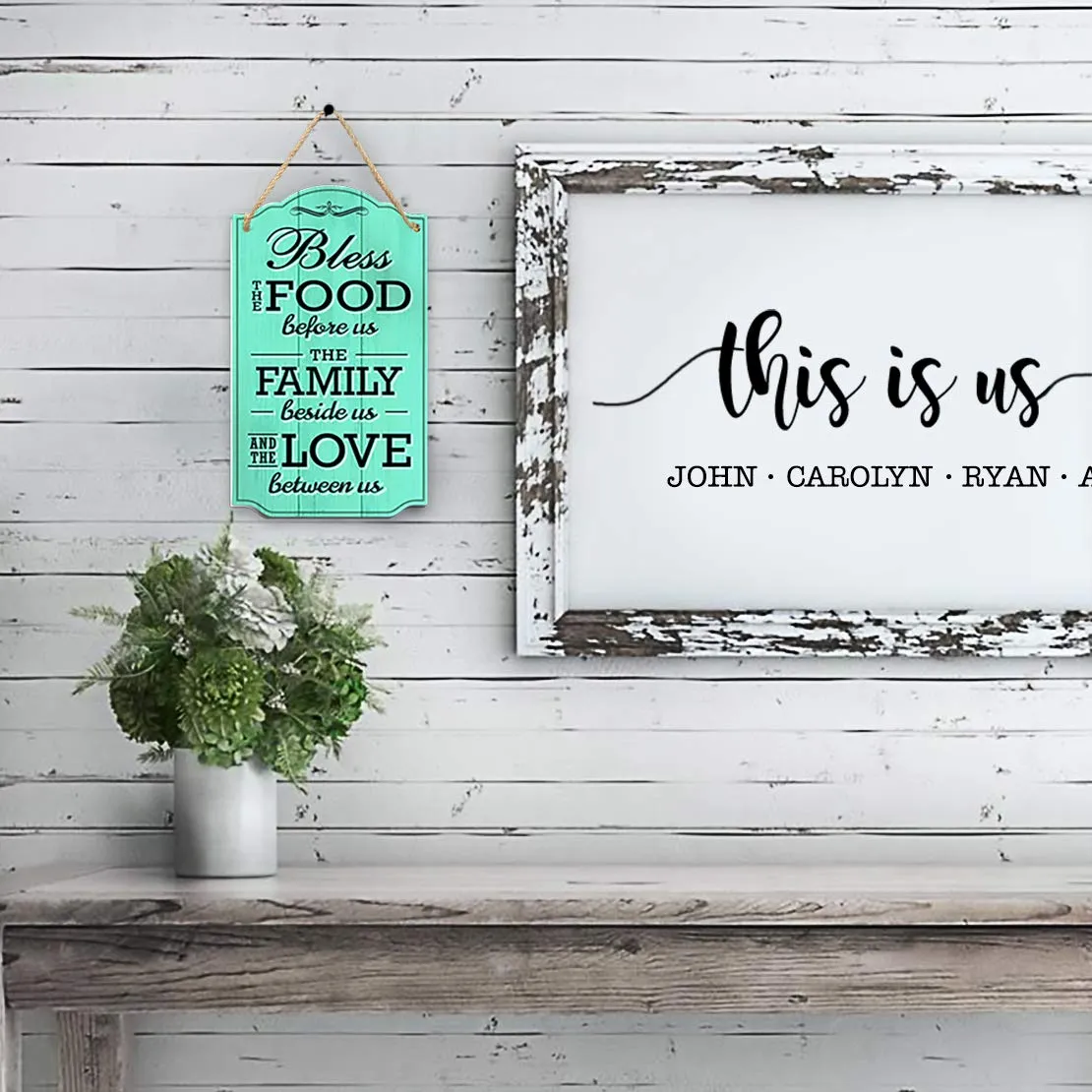 Signs Bless The Food Before Us Wall Decor - Heart Warming Kitchen Decor Quote