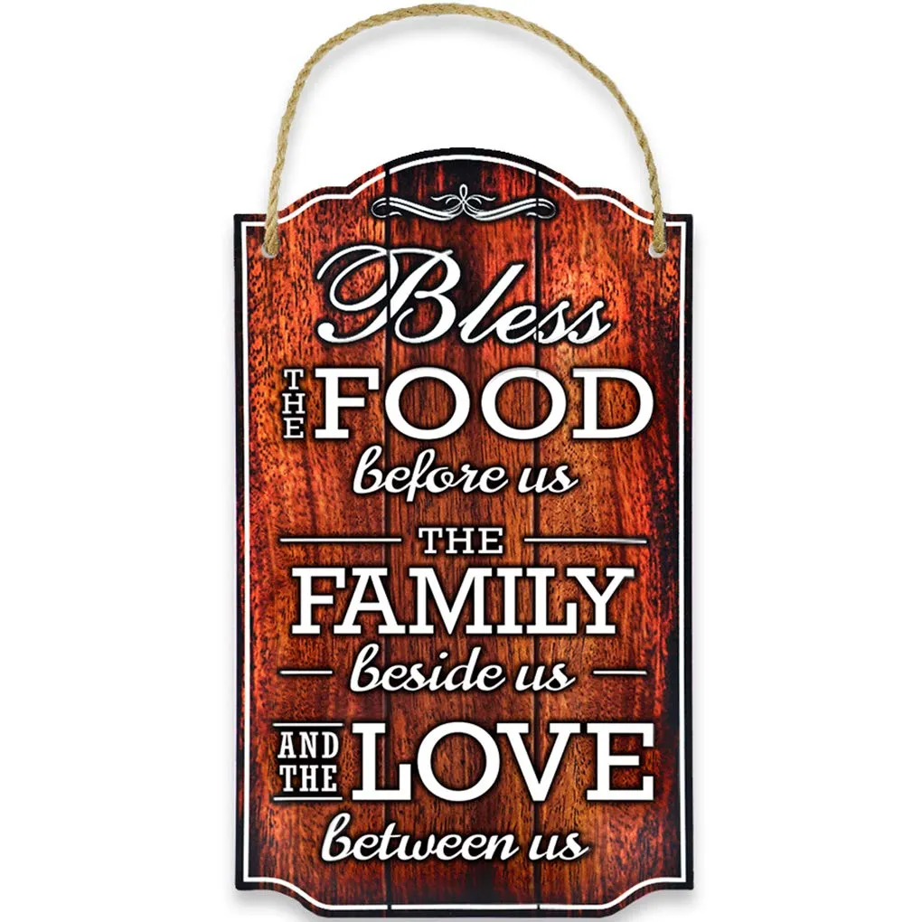 Signs Bless The Food Before Us Wall Decor - Heart Warming Kitchen Decor Quote