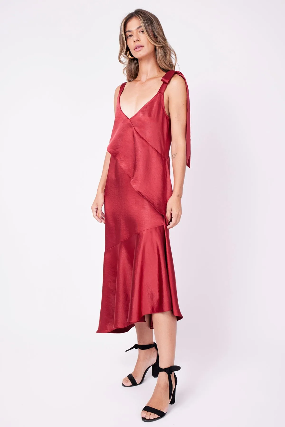 Vestido Midi Mila - Vermelho