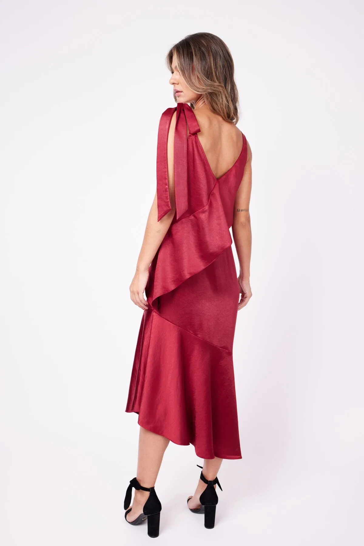 Vestido Midi Mila - Vermelho