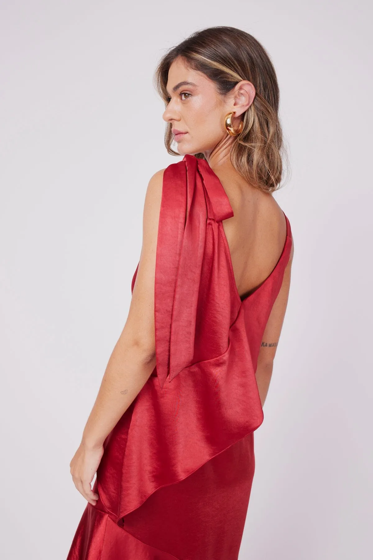 Vestido Midi Mila - Vermelho